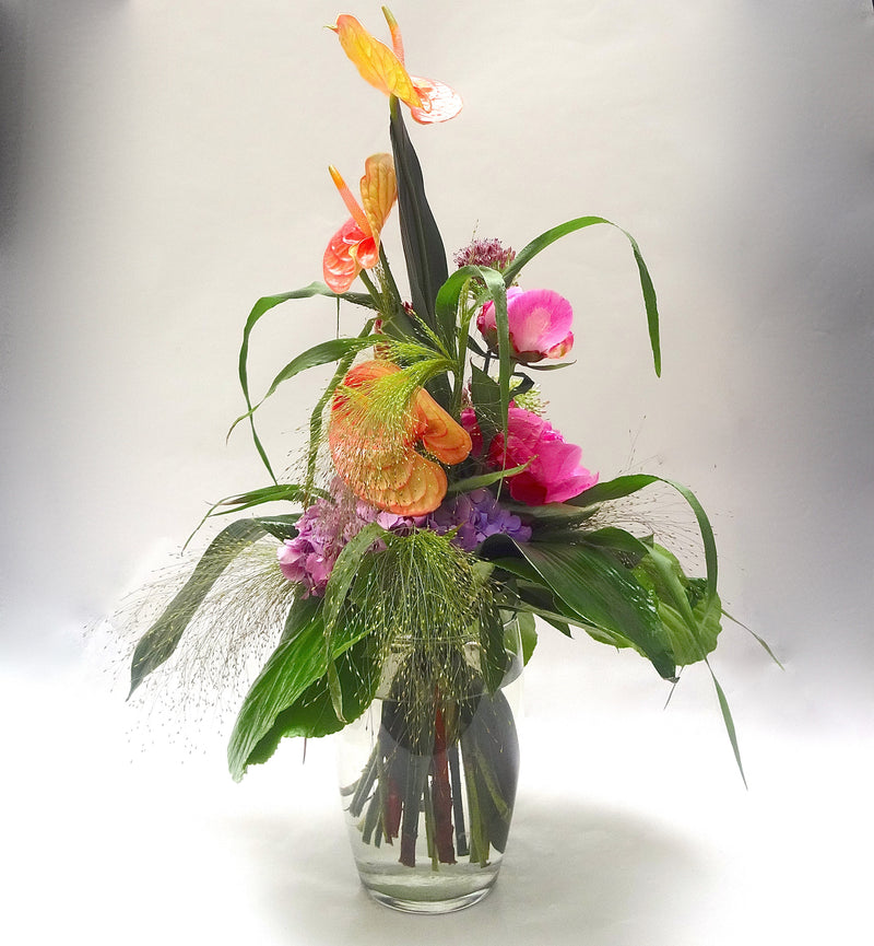 Variationsbuket/ med Anthurium