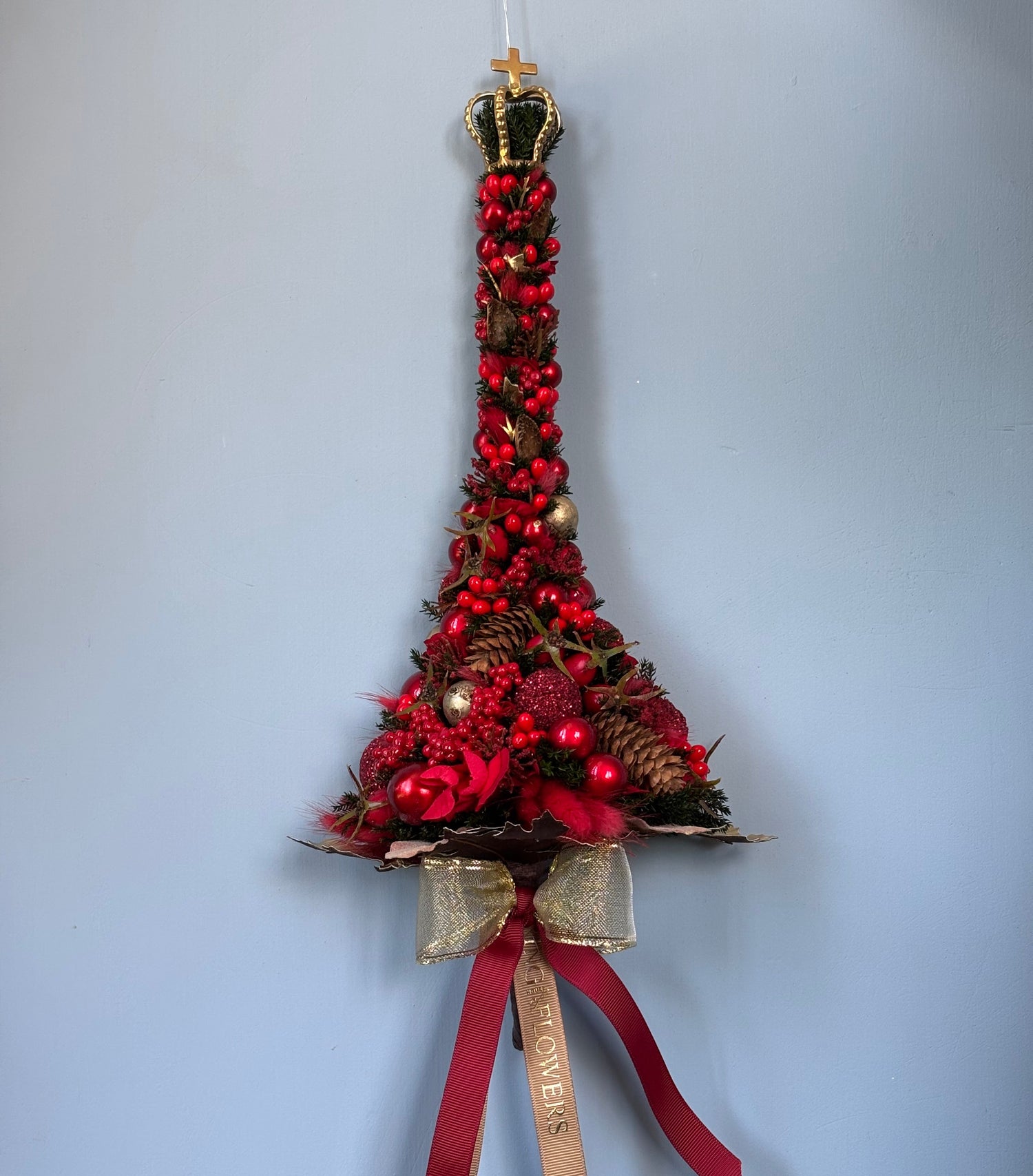 Halve juletræer til ophæng