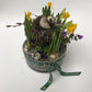 Easter planting in glass bowl