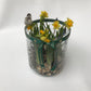 Easter planting in tall glass