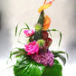 Variationsbuket/ med Anthurium