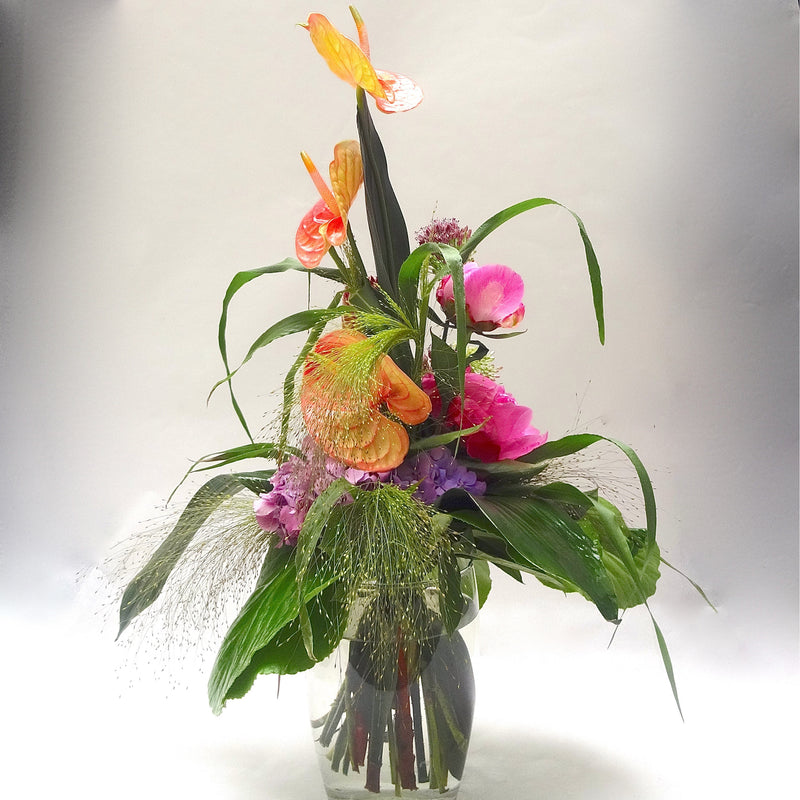 Variationsbuket/ med Anthurium