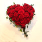 Heart-shaped bouquet / roses