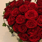 Heart-shaped bouquet / roses